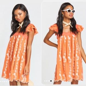 Show Me Your Mumu Melody Silk Mini Dress